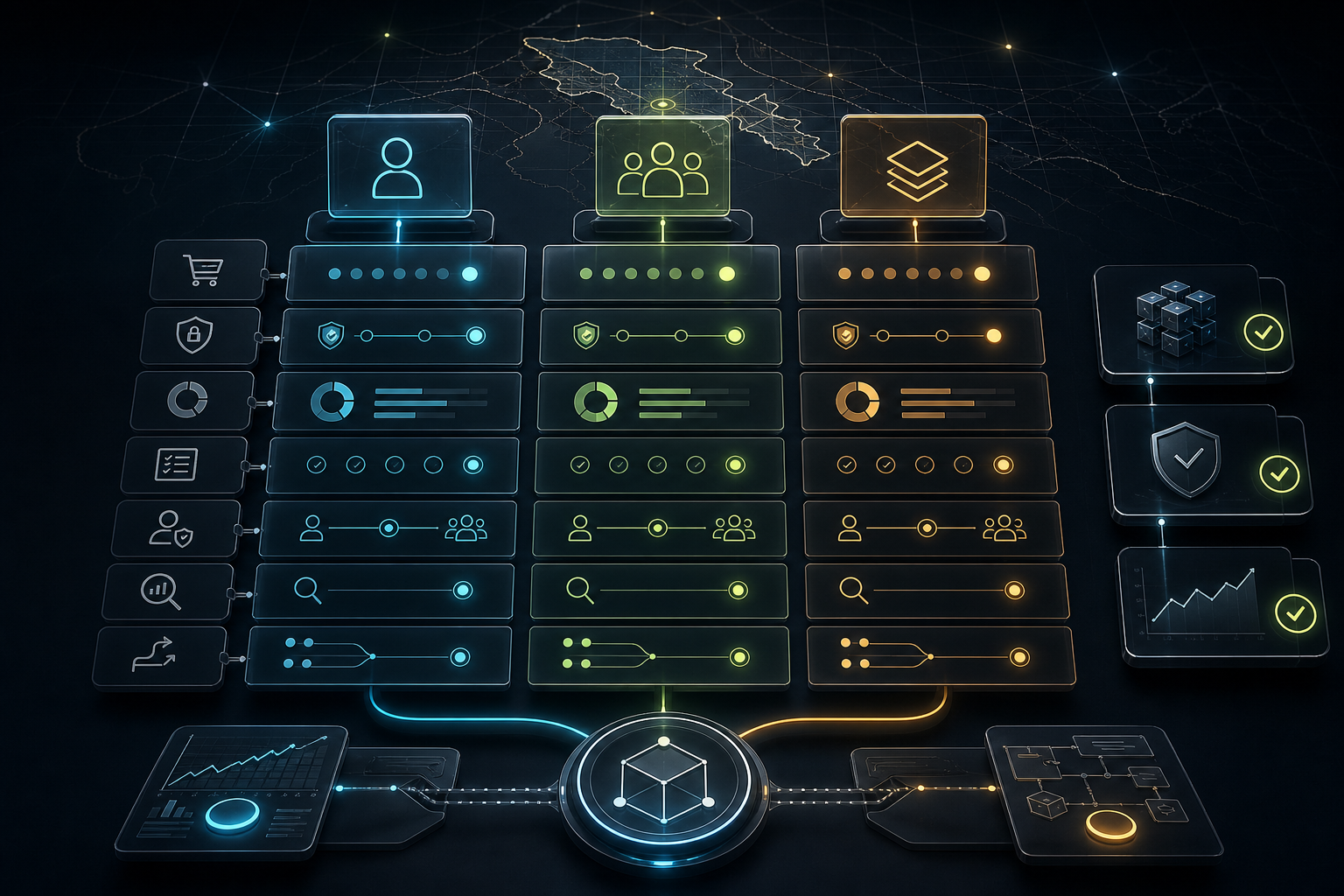 Темный technical editorial cover со сравнением freelancer, AI studio и agency delivery routes, risk gates, TCO weights, ownership и production release path