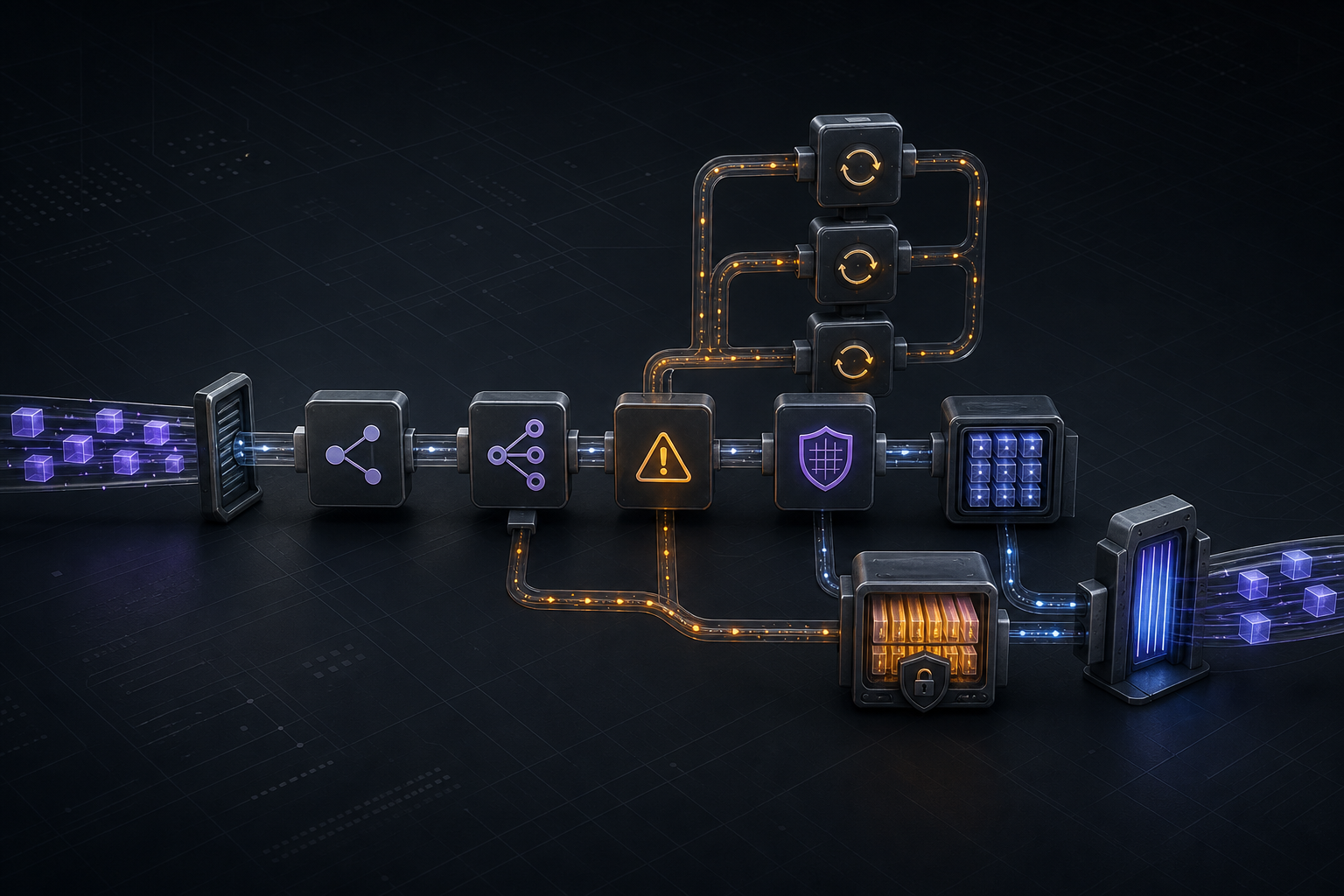 A reliable automation routes events through bounded retry loops, an idempotency shield, a protected dead-letter queue and a controlled replay gate