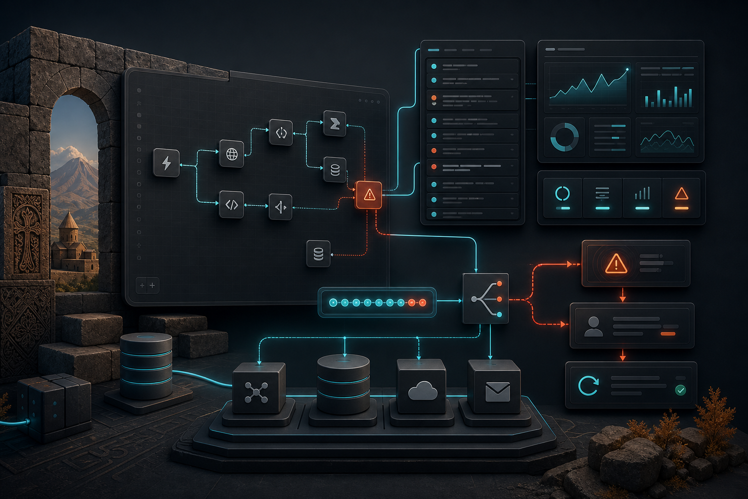 Production n8n workflow передаёт структурированные execution signals через слои log, alert, owner и controlled recovery