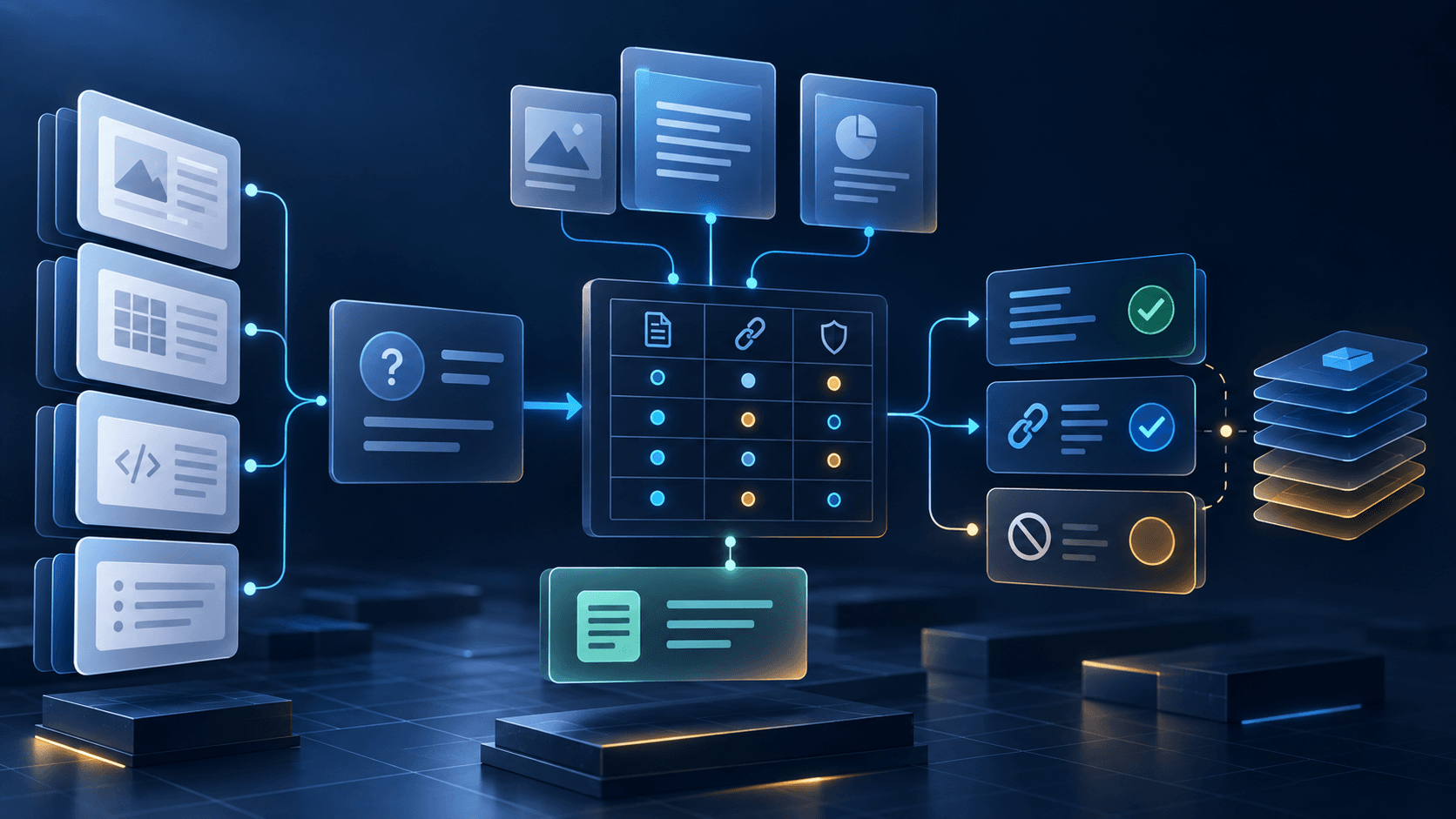 Версионированная RAG evaluation grid связывает source records, вопросы, expected evidence и answer или safe-routing decisions